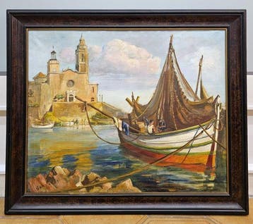 Ramón Barnades i Fabregas (1909/15-1981) - Fishing boats in