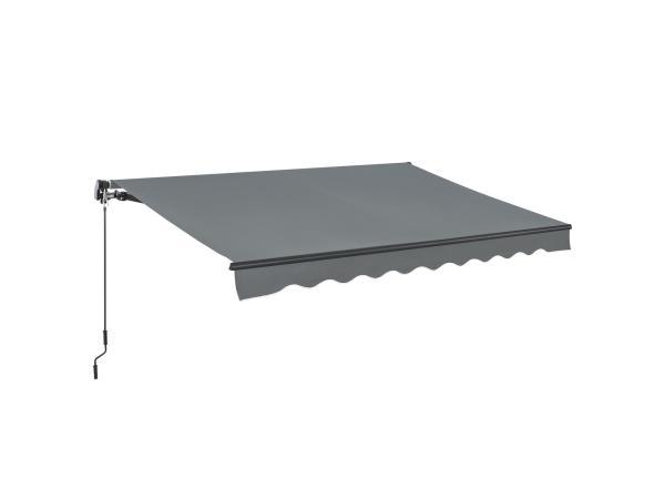Veiling - Zonnescherm / Luifel - 400 x 300 cm - Grijs, Caravanes & Camping, Auvents