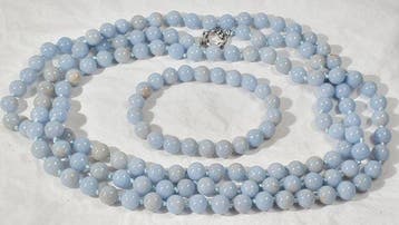 Angelita ou Anhydrite Bleue - Aide à nous connecter aux