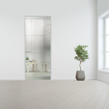 Glazen binnendeur XL voor opdek kozijn RVS beslag-Rechtsdraa, Bricolage & Construction, Verzenden