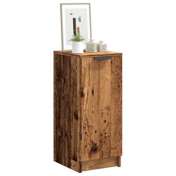 vidaXL Schoenenkast 29,5x35x70 cm bewerkt hout oud, Verzenden
