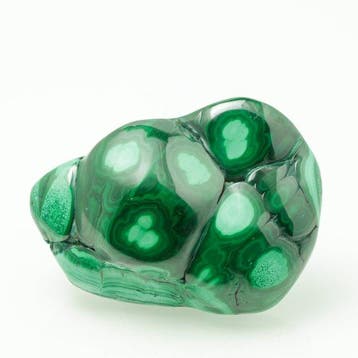 GIGANTISCH! MALACHIET OOG! Smaragdgroen! Prachtig Gepolijste, Collections