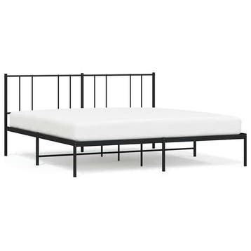 Bedframe 200x200 metaal zwart | 56% korting | Retour deal, Verzenden, Tweepersoons, Zo goed als nieuw, Overige maten