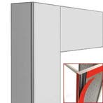 Deco vitrine 216Lt. wit mat - magnetisch, Verzenden, Nieuw in verpakking, Koelen en Vriezen