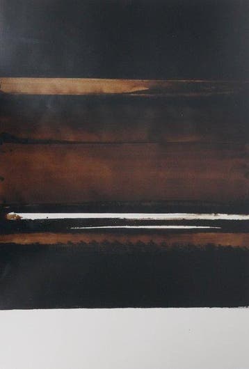 Pierre Soulages (1919-2022) - Brou de noix sur papier