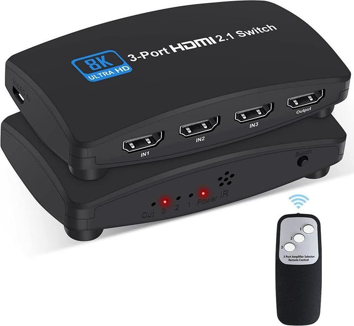 DrPhone HS7 8K@60Hz HDMI 2.1 Switch - HDMI Switch 3 IN 1 OUT, TV, Hi-fi & Vidéo, Câbles audio & Câbles de télévision, Envoi