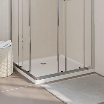 vidaXL Douchebak rechthoekig 80x90 cm ABS wit, Verzenden
