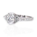 Ring - 18 karaat Witgoud - 1.41ct. tw. Diamant (Natuurlijk)
