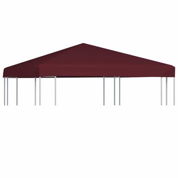 vidaXL Prieeldak 310 g/m² 3x3 m bordeaux, Verzenden
