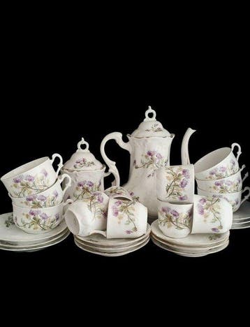 Limoges - Paul Pastaud - Service à café - Porcelaine