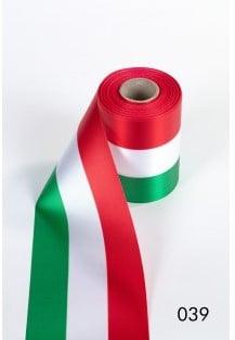 Nationaal lint Italië Groen Wit Rood 100 mm 1 meter, Nieuw
