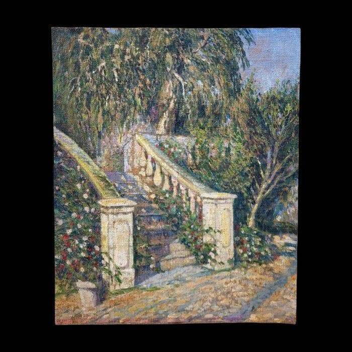 Vanni Rossi (1894-1973), Attribuito a - Scorcio Primaverile, Antiek en Kunst, Kunst | Schilderijen | Klassiek