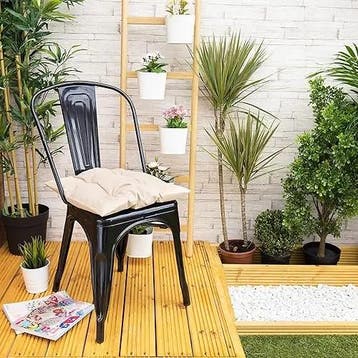 Gardenista  4 Premium Stoelkussen 40x40cm beige (Kussens), Ophalen of Verzenden, Nieuw