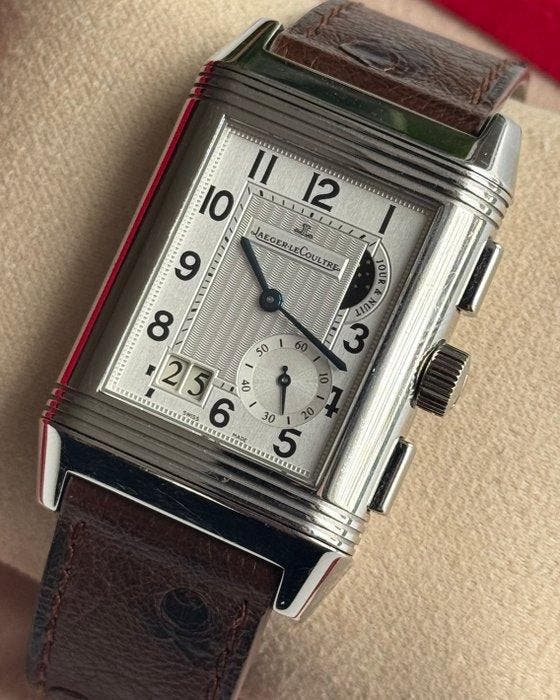 Jaeger-LeCoultre - Grande Reverso GMT - 240.8.18 - Homme -, Handtassen en Accessoires, Horloges | Heren