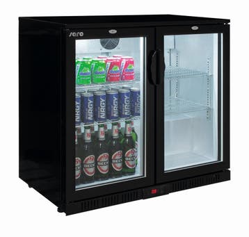 Barkoelkast | 198L | Zwart | +2°C/+10°C | Klapdeuren |, Verzenden, Nieuw in verpakking
