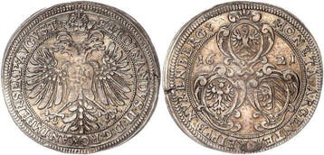 Duitsland, Nürnberg. Nürnberg Stadt. 1/2 Reichstaler 1621
