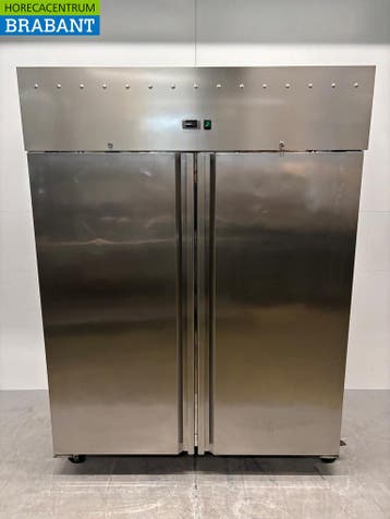 Réfrigérateur double porte en acier inoxydable 1400 litres, Verzenden