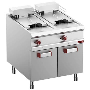 Friteuse | OPTIMA 900 | Elektrisch | 18+18L | 100°C/180°C |, Verzenden