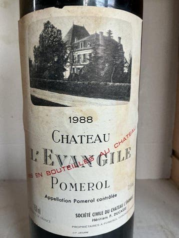 1988 Château l’Evangile - Pomerol - 1 Fles (0,75 liter)