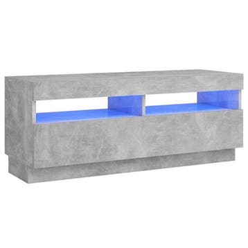 Tv-meubel LED beton | Retour deal | Snel weg!, Huis en Inrichting, 100 tot 150 cm, Verzenden, Zo goed als nieuw, Minder dan 100 cm