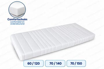 Baby/Peutermatras comfortschuim - 70/150, Kinderen en Baby's, Nieuw, 140 tot 160 cm, 70 tot 85 cm, Matras