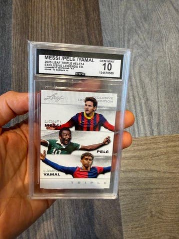 Leaf Lionel Messi, Pelé, Ronaldo Nazário, Lamine Yamal, Verzamelen, Nieuw