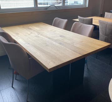 bert plantagie Eettafel Santiago - Ongebruikt, Huis en Inrichting, Verzenden, Zo goed als nieuw, Eikenhout, 200 cm of meer