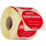 Voedseletiketten | EERST GEBRUIKEN | 500 Stuks | Ø50mm, Verzenden