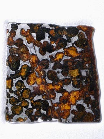 Météorite de Sericho Pallasites - Hauteur : 6 cm - Largeur :
