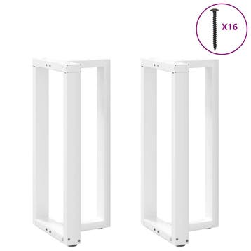 vidaXL Bartafelpoten 2 st T-vormig 40x35x(90-91) cm staal, Huis en Inrichting, Verzenden, Nieuw