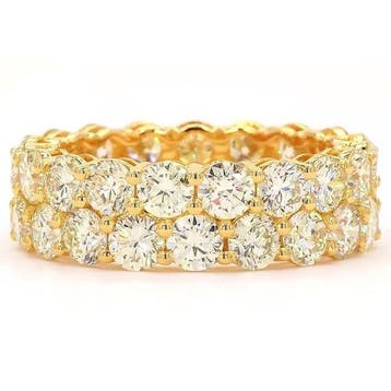 Zonder minimumprijs - Ring - 14 karaat Geel goud - 4.04ct., Nieuw