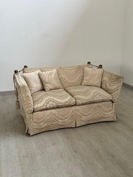 Canapé - Bois, Laiton, Textile, Maison & Meubles, Maison & Meubles | Autre
