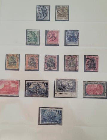 Duitsland 1872/1933 - Postzegels van het Duitse Rijk, klein, Gestempeld