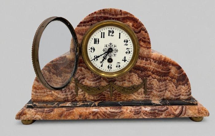 Horloge - Marbre, Bronze - 1910-1920 - Japy Frères & CIE, Antiek en Kunst, Antiek | Klokken