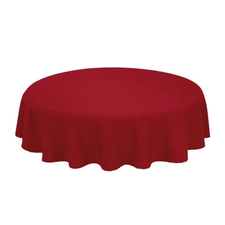 Tafelkleed Rond Red Rood 330cm Ø - Treb SP, Huis en Inrichting, Keuken | Textiel, Tafelkleed of Tafelzeil, Overige kleuren, Nieuw