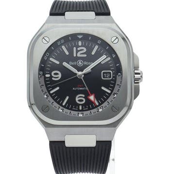 Bell & Ross - BR-05 GMT 1.6 - BR05G-BL-ST/SRB - Homme -, Bijoux, Sacs & Beauté, Montres | Hommes