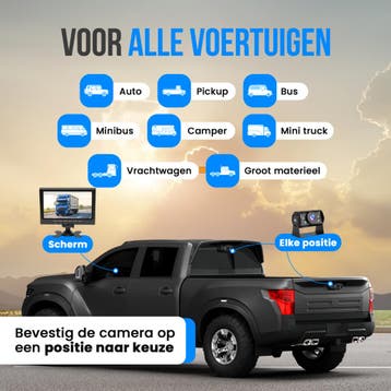 Strex Achteruitrijcamera Set Bedraad HD 1080P - 7, Auto diversen, Verzenden, Nieuw