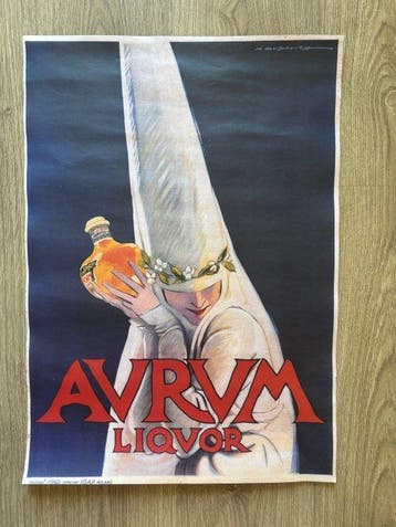 Marcello Dudovich - AVRM Liquor – Manifesto Pubblicitario