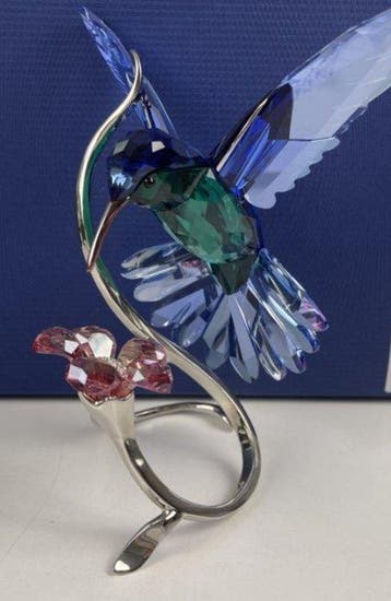 Swarovski - Figurine - Swarovski colibrì su fiore - Cristal