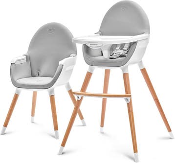 Kinderkraft 2-in-1 Houten Stoel | Tweede kansje | OP = OP, Verzenden, Meegroeistoel
