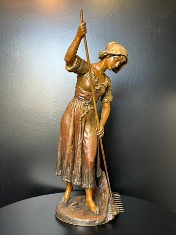 Nestor Émile Joseph Carlier (1849-1927) - Sculpture, La, Antiquités & Art