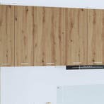 vidaXL Hangkast Ambachtelijke Eik en Wit 50 x 31 x 80 cm, Huis en Inrichting, Verzenden, Nieuw