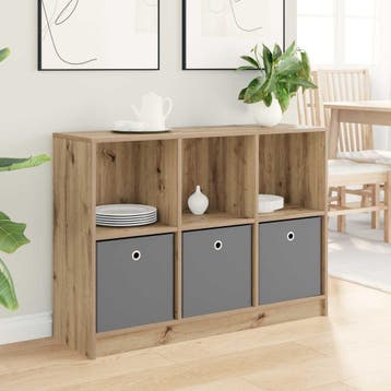 vidaXL Dressoir Artisan Eiken 102 x 32 x 73,5 cm, Verzenden, Nieuw