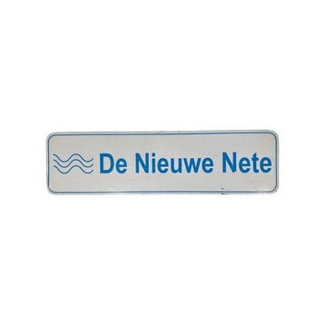 Panneau mural belge « De Nieuwe Nete » - Panneau routier/de