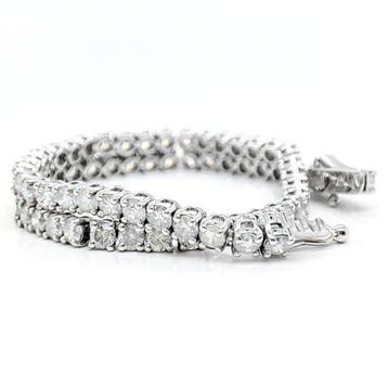 Zonder minimumprijs - Armband - 14 karaat Witgoud - 3.76ct., Nieuw