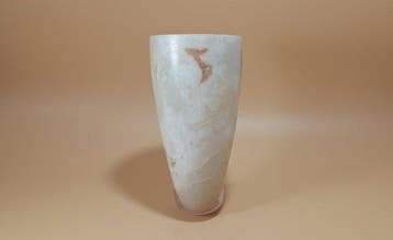 Oud-Egyptisch Alabastervaas. Met Spaanse exportvergunning