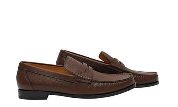 TESTONI - 8 UK - 42 IT - PIUMA Loafer Shoes Brushed Caviar, Nieuw