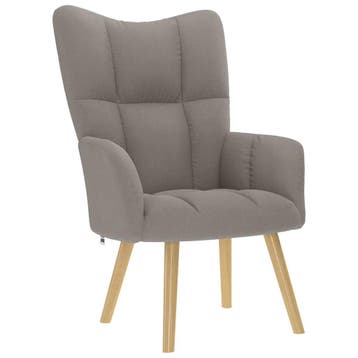 vidaXL Relaxstoel stof taupe, Verzenden, Nieuw