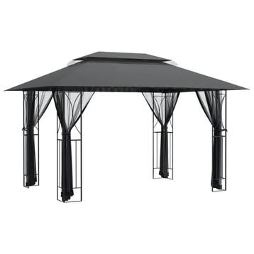 Stalen Prieel 4x3m | Tweede kansje | OP = OP, Verzenden, Zo goed als nieuw, Tuinpaviljoen