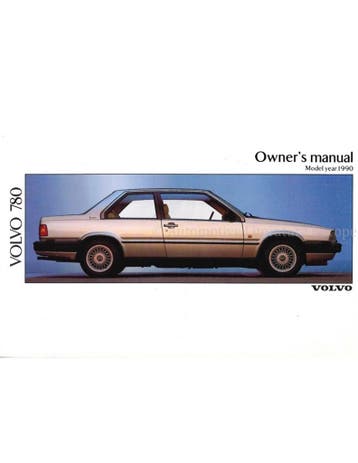 1990 VOLVO 780 INSTRUCTIEBOEKJE ENGELS